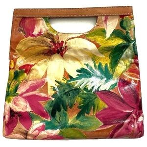 Maurizio Taiuti Tropical Floral Leather Bag!
